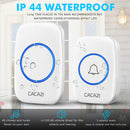 CACAZI A10 Wireless Doorbell Waterproof 100-240V 300M Range Music Door Bell Home 60 Chimes Door Ring 1 Receiver 1 Transmitter