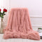 160x200cm/130x160cm MECO Large Luxury Shaggy Blankets With Heart Carpet Faux Fur Long Pile Throw Sofa Bed Soft Warm Blanket Shaggy Fluffy Rug