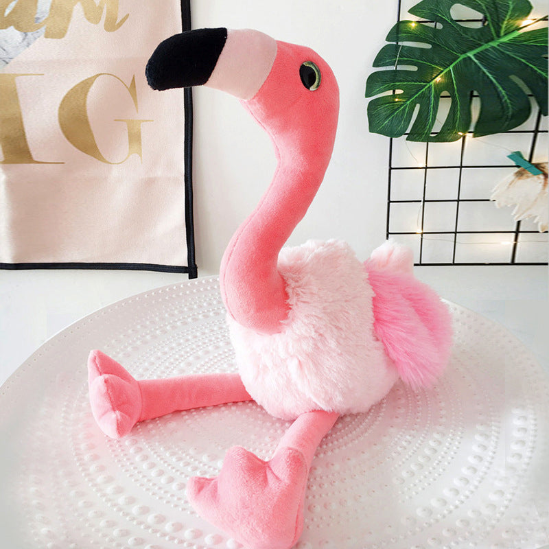Flamingo Bird Plush Stuffed Animal Wildlife Collectible Soft Plush Doll Toy Birthday Gift For Girl