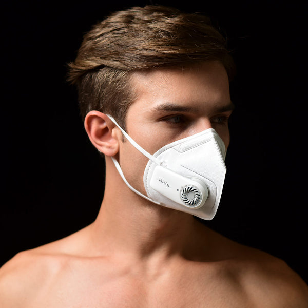 Xiaomi Purely Fresh Air Mask PM2.5 Filter Anti-Pollution Respirator USB Rechargeable 3 Modes Wind Speed Anti Dust Breathing Face Mask For Sport Cycling Camping Travel From Xiaomi Youpin
