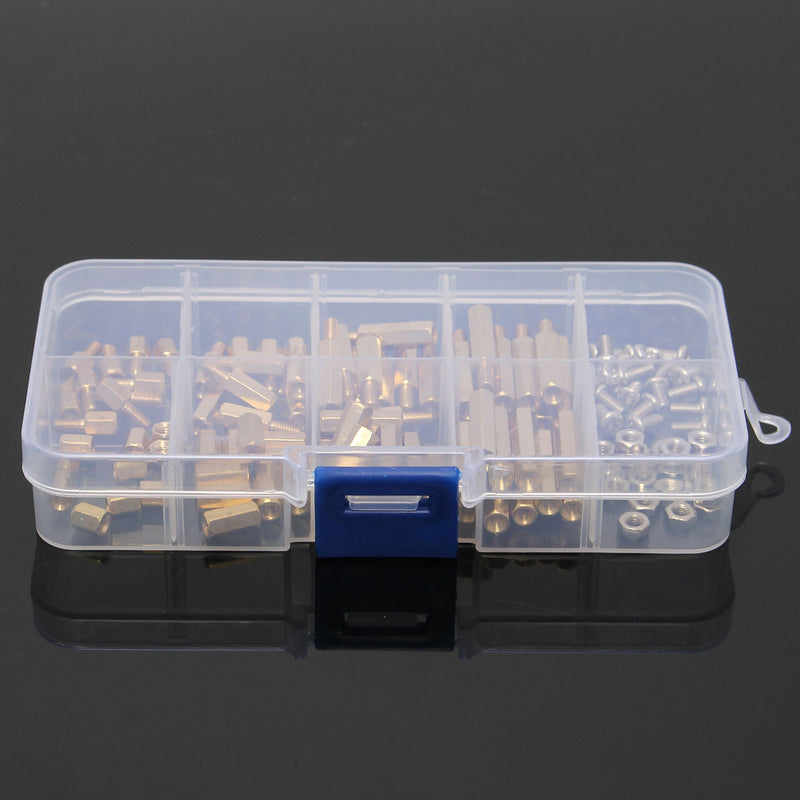 Suleve M3BH2 120Pcs M3 Male-Female Brass Hex Column Standoff Support Spacer Pillar For PCB Board