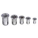 Suleve MXRN5 180Pcs M3/M4/M5/M6/M8/M10 Stainless Steel Rivet Nut Threaded Countersunk Head Insert Nut Tool Kits
