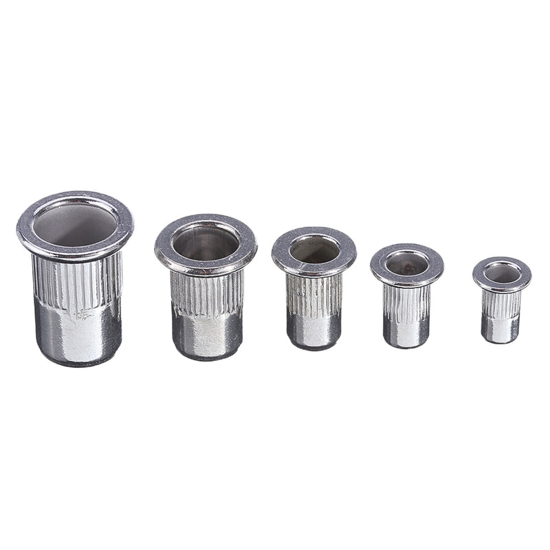 Suleve MXRN5 180Pcs M3/M4/M5/M6/M8/M10 Stainless Steel Rivet Nut Threaded Countersunk Head Insert Nut Tool Kits