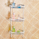 Aluminium Wall Mounted Bathroom Corner Shower Caddies Storage Shelf Rack Holder