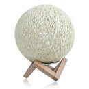 USB Wooden Rattan Table Light Dimming Desk Bedroom Night LED Ball Home Decorations