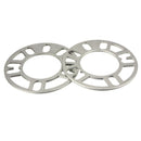 2pcs Universal 5mm Alloy Aluminum Wheel Spacers Shims Plate 4 5 Stud Fit