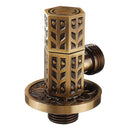 Antique Brass Triangle Valve Bathroom Accessory G1/2 Brass Angle Stop Valve Filling Valve Hexagonal Column Type