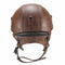 Retro PU Motorcycle Half Helmet Open Face With Visor Motorbike Scooter Cruise Safety