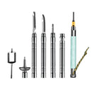 YUANTOOSE G02-B 7 In 1 Luminous Folding Stick Aluminum Camping Trekking Pole Safety Survival Multifunctional Tools Kit