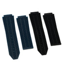 25mm Replacement Black Blue Silicone Rubber Watch Band Strap For Hublot Big Bang