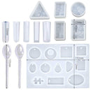 13Pcs/Set Silicone Mold Making Jewelry Set Polymer Resin Mould Agate Tool Craft