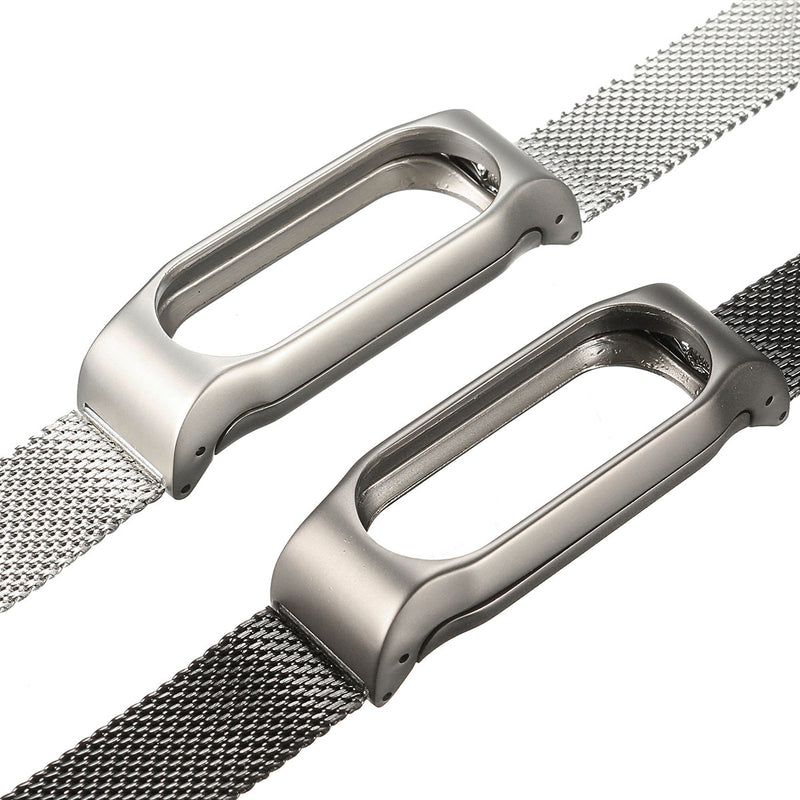 Replacement Stainless Steel Frame Bracelet Wristband For Xiaomi Miband 2