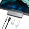 CHOETECH USB-C Hub Docking Station Adapter with USB 2.0/4K@60Hz HD Video Output Display/3.5mm Audio Jack/60W PD Charging Port