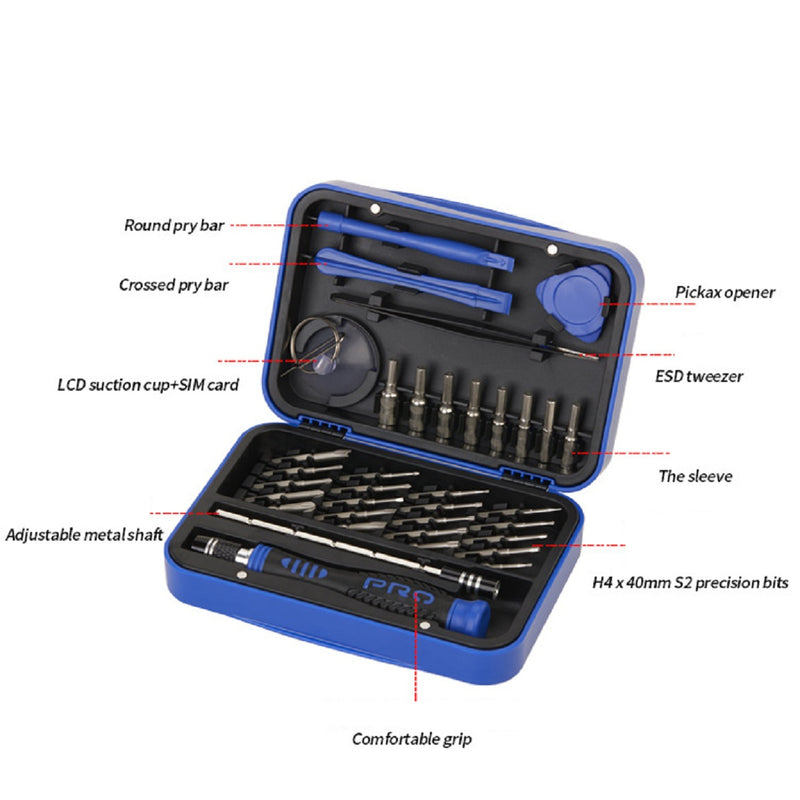 36 in 1 Multifunctional S2 Screwdriver Set Stainless Steel Screwdriver For Camera,Mobile Phone,Computer