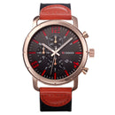 CURREN 8194 Date Display Casual Style Men Wrist Watch Leather Strap Analog Quartz Watch