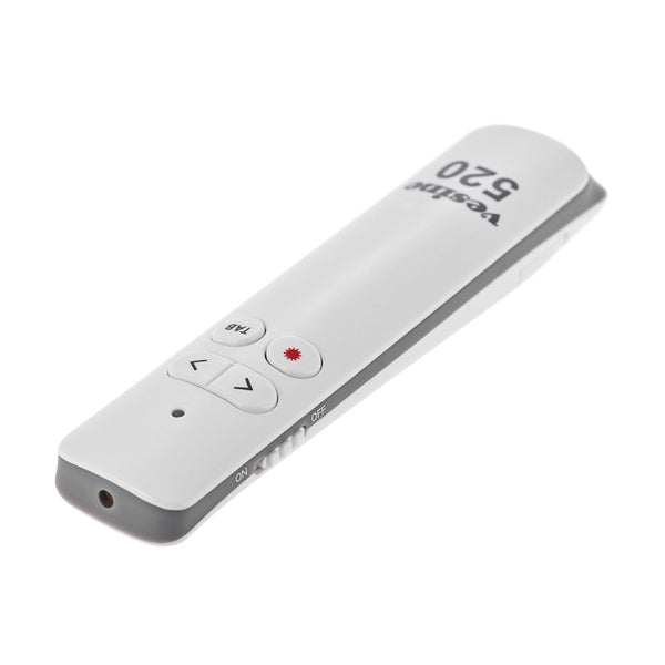 Vesine 520 2.4GHz Wireless PPT Clicker Laser Flip Pen PPT Laser Page Pen 50m Remote Control for School Buisness Meeting Presentaion
