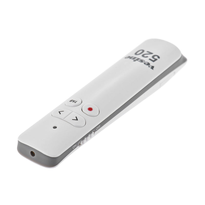 Vesine 520 2.4GHz Wireless PPT Clicker Laser Flip Pen PPT Laser Page Pen 50m Remote Control for School Buisness Meeting Presentaion