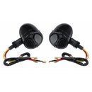 Motorcycle 3 Function LED Turn Signal Lamp Bullet Brake Running Indicator Lights