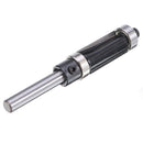 Drillpro 1/4 Inch Shank Double Bearing Router Bit Double Edge Straight Woodworking Trimming Cutter