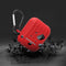 Dirose Portable Shockproof Dirtproof Silicone Wireless bluetooth Earphone Storage Case with Anti-lost Rope & Keychain for Apple Airpods 1/2
