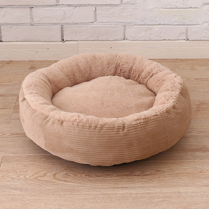 3 Colors Anti-scratch Winter Warm Pet Bed Kennel Dog Cat Soft Plush Nest Pet Bed