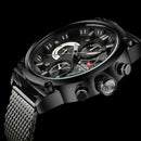 NAVIFORCE 9068 Stainless Steel Strap Quartz Watches Waterproof Week Display Men Watch