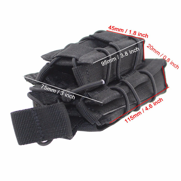 MOLLE Nylon  Open Top Double Decker Fishing Bag