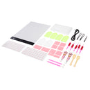 65PCS 5D Diamond Paintings Kit LED Copy Board DIY Tool