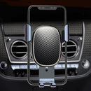 Bakeey Carbon Fiber Gravity Linkage Air Vent Car Phone Holder For 4.0-6.0 Smart Phone