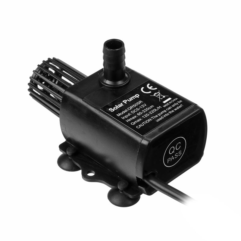 2.5W 220L/H 12V Solar Panel Water Pump Pond Garden Floating Fountain Submersible Pump