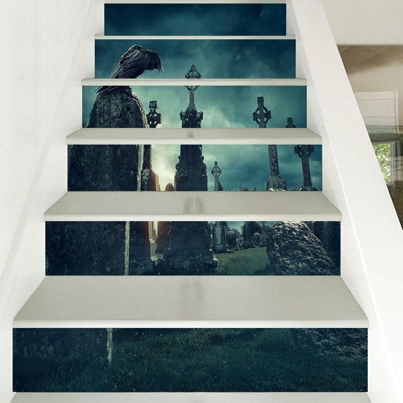 Miico LT008 Halloween Sticker Creative Stair Sticker Removalbe Sticker Waterproof Wall Sticker