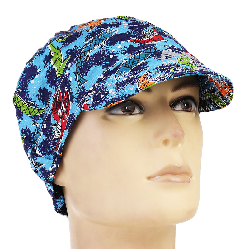 Adjustable Elastic Welding Welders Hat Cap Sweat Absorption Cotton Summer
