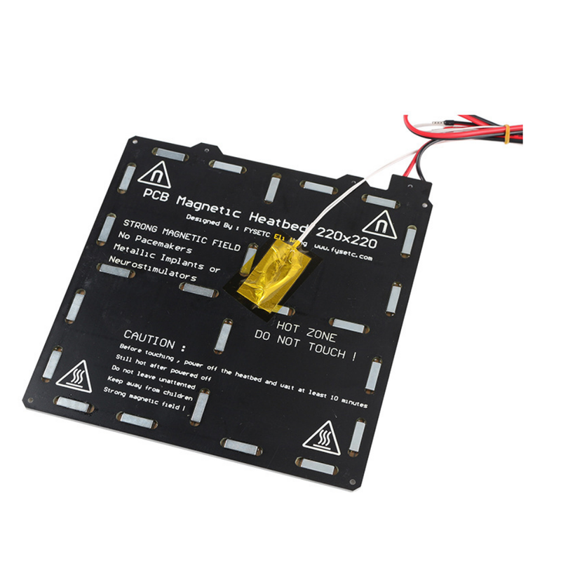 220*220mm Magnetic Heated Bed Platform 24V Hotbed for 3D Printer
