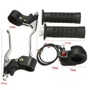 7/8inch Twist Throttle Hand Grips & Kill Switch & Brake Clutch Lever Kit For Mini Moto Pocket Dirt B
