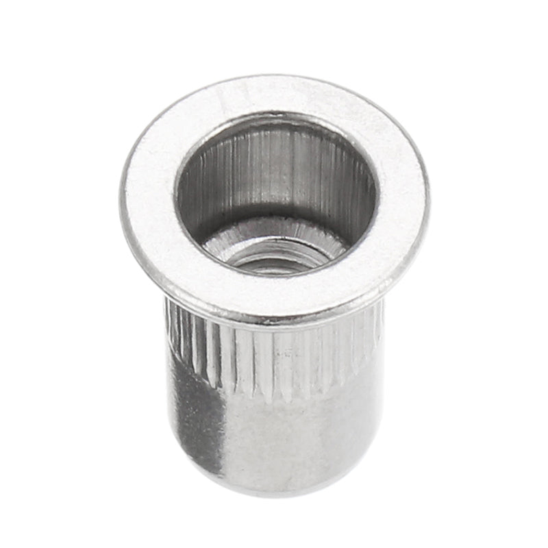 Suleve MXSR1 50Pcs Thread Rivet Nut 304 Stainless Steel Riveter Rivnut Insert Nutsert M3/M4/M5/M6