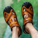 Summer Outdoor Leisure Men's Sandals Leather Breathable Beach Shoes