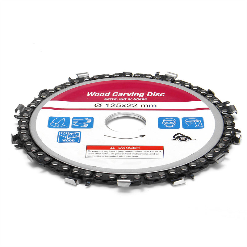 5 Inch Purple Wood Carving Disc 14 Teeth 7/8 Inch Arbor 10000-13000 RPM Angle Grinder Disc