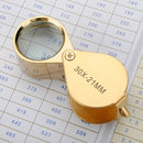 Golden 30 X 21mm Jeweler Loupe Magnifying Eye Glass Magnifier New