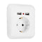 Excellway 250V 2.4A Dual USB Ports Wall Socket Switch Charger EU Plug Mount Power Adapter Outlet Panel