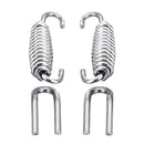 2pcs 40mm Stainless Steel Exhaust Muffler Springs Expansion Chambers Manifold Link Pipe