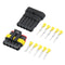 30 Set 1/2/3/4/5 Pin Sealed Waterproof Electrical Wire Connector Terminal Plugs