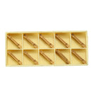 Drillpro 10pcs MGMN300-M Carbide Inserts 3mm Width for MGEHR/MGIVR Grooving Cut Off Tool Turning Tool