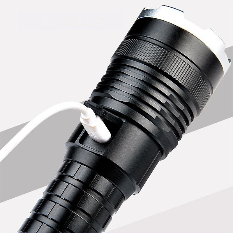 P50 4Modes Zoomable USB Rechargeable LED Flashlight Outdoor Waterproof 26650 Flashlight