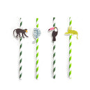 Birthday Party Decorations Set for Boys or Girls Paper Cup Plates Straws Paper Cards