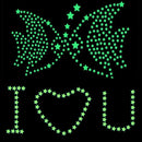 Honana DX-010 100PCS 3CM Fluorescent Glow Star Wall Sticker Decor Sticker