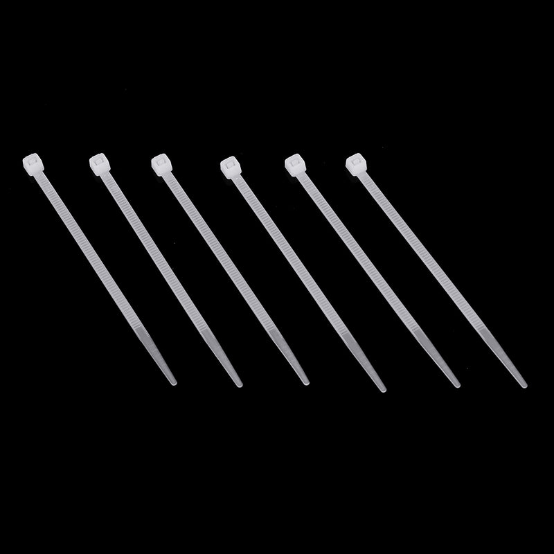 Suleve ZT12 Nylon 1000Pcs 3mm 8/10/12/15cm White Nylon Self-locking Cable Tie Zip Ties Strong Tensile Strength