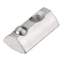 Drillpro 50pcs 45 Series Spring Nut for 45 Series Aluminum Profile Round Roll T Slot Elastic Nut