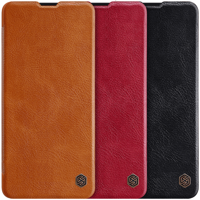 NILLKIN Flip Bumper Shockproof Card Slot Holder Full Cover PU Leather Vintage Protective Case for Samsung Galaxy A71 2019