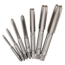 7pcs M3 to M12 Metric HSS Right Hand Thread Tap Set Metric Plug Tap Drill Bits