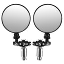 7/8inch Foldable Motorcycle Aluminum 3inch Round Handlebar End Rear View Mirrors